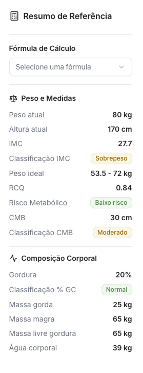 Size Resume Reference